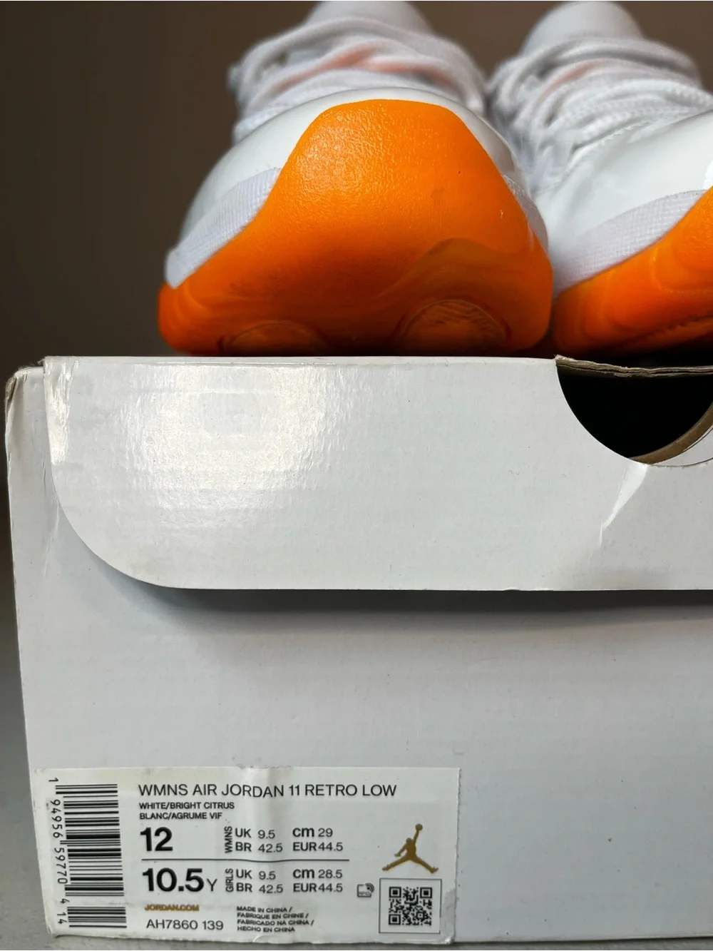 2021 Air Jordan Retro 11 Low Citrus(10.5 Men/12 Women)